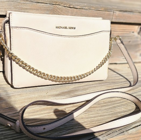 MICHAEL KORS JET SET LEATHER CROSSBODY BAG - Picture 3 of 10